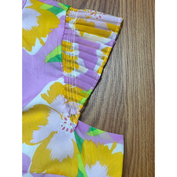 Michelle McDowell NWT Women’s Sea Flower Lilac Valery Top 48966 Sz XS - Picture 4 of 5